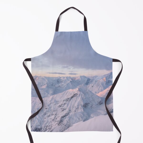Item preview, Snowy Pink Sunrise – Pastel Alpine Mountain Range designed and sold by ArtArchive-KK.