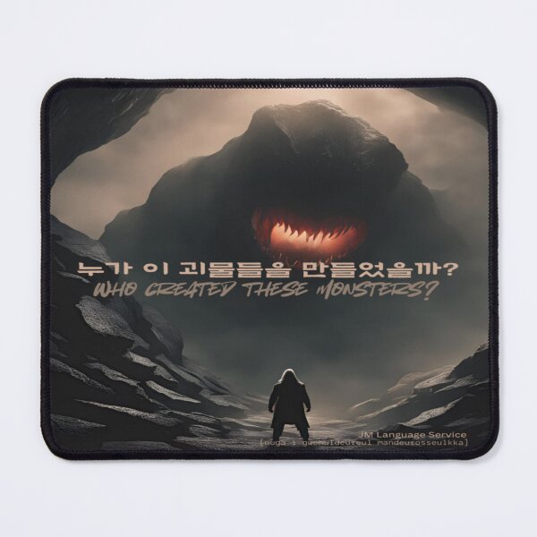 Item preview, JM's thoughts at this moment #29-누가 이 괴물들을 만들었을까?_Who created these monsters? designed and sold by JM Language Service.