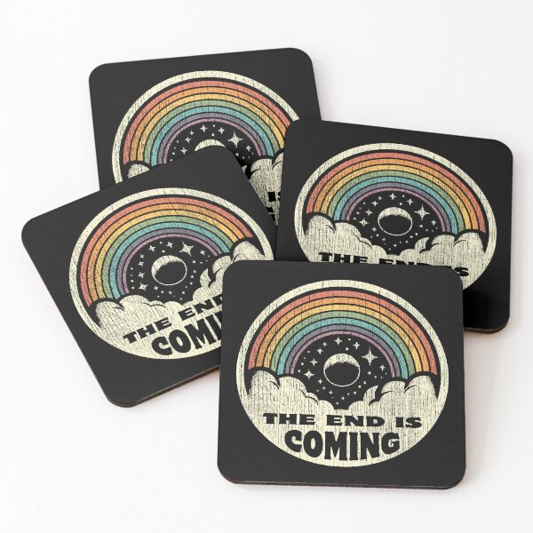 Item preview, The End Is Coming Vintage Rainbow Style designed and sold by Scaryzz.