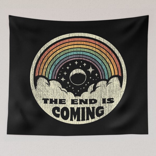Item preview, The End Is Coming Vintage Rainbow Style designed and sold by Scaryzz.