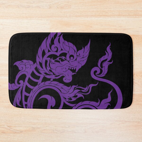 Item preview, Black purple singha lion sak yant thaistyle2 designed and sold by Bspaces.