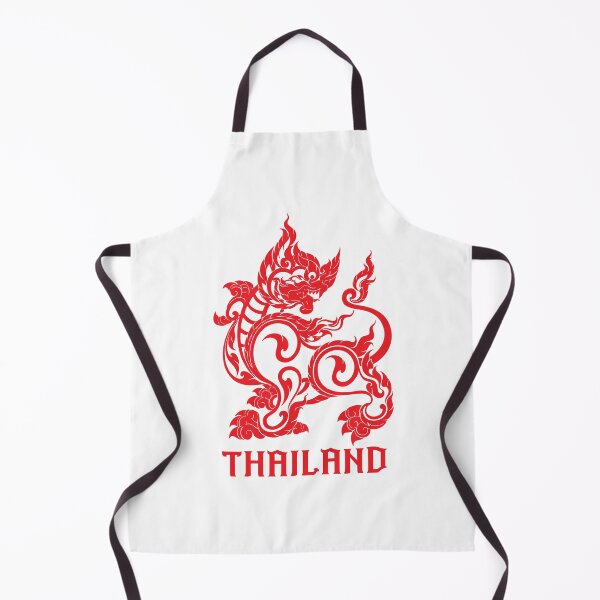 Item preview, Red singha lion sakyan thaistyle Art designed and sold by Bspaces.