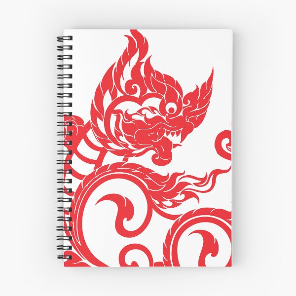 Item preview, Red singha lion sakyan thaistyle Art designed and sold by Bspaces.