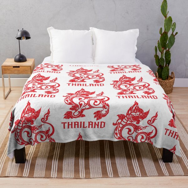 Item preview, Red singha lion sakyan thaistyle Art designed and sold by Bspaces.