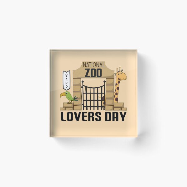 Item preview, 8 April National Zoo Lovers Day - Wacky Holidays designed and sold by ChemicalXShop.