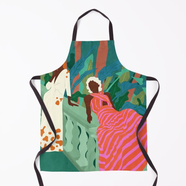 Item preview, Lush Nights & Flowing Dresses, Tropical Balcony Scene, Elegant Women Paradise Vibes, Modern Boho Style designed and sold by Kintsugi99.