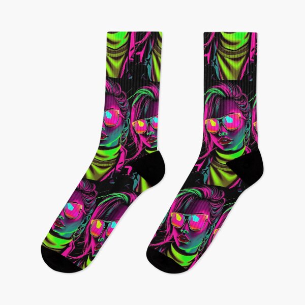 Item preview, Enchanted Neon: Cyber Portrait designed and sold by Turko762.