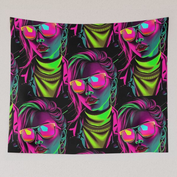 Item preview, Enchanted Neon: Cyber Portrait designed and sold by Turko762.