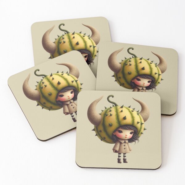 Item preview, Horned Melon Girl designed and sold by Beyondnote-Art.