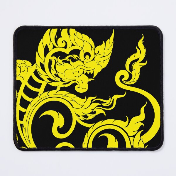 Item preview, yellow singha lion sakyan thaistyle Art designed and sold by Bspaces.