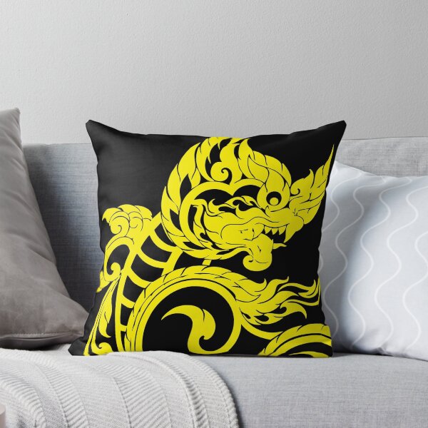 Item preview, yellow singha lion sakyan thaistyle Art designed and sold by Bspaces.