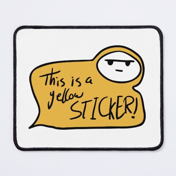 Item preview, Yellow sticker head designed and sold by Cuuutdesigns.