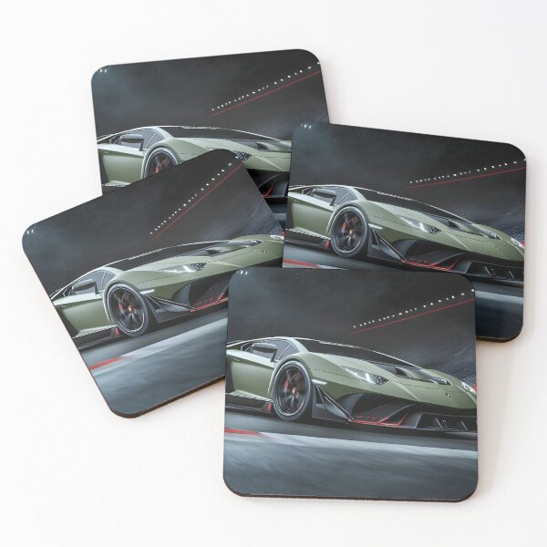 Item preview, Green Lamborghini Aventador LP780-4 Ultimae Poster II designed and sold by AutoPopStudio.