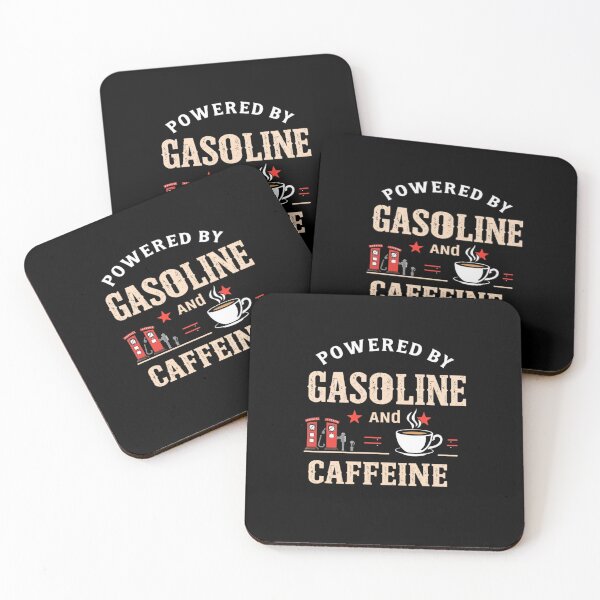 Item preview, Powered by gasoline and caffeine designed and sold by CottonWonders.