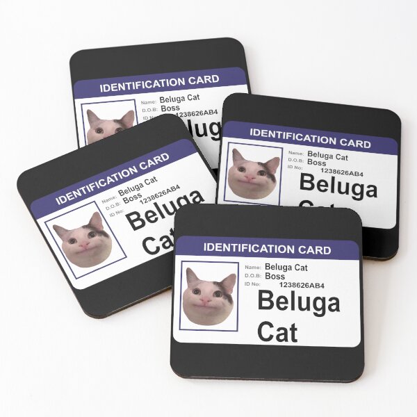 Item preview, Beluga Cat Identification Card designed and sold by Beluga Cat.