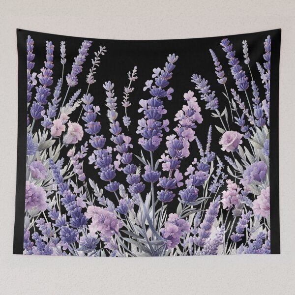 Item preview, Lavenders Floral Illustration D4 designed and sold by HappyHavenStu.