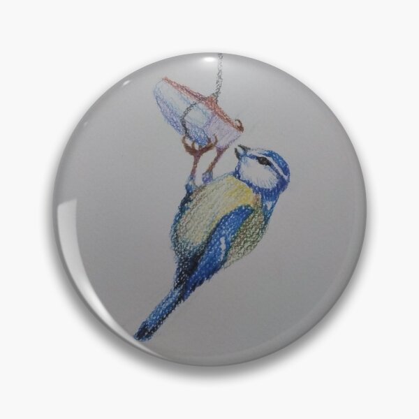Item preview, Blue tit on a piece of lard designed and sold by nastjam2024.