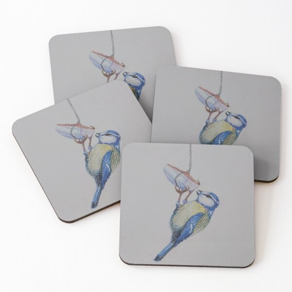 Item preview, Blue tit on a piece of lard designed and sold by nastjam2024.