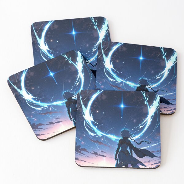 Item preview, Anime girl under nebulous night sky designed and sold by Phanteom.