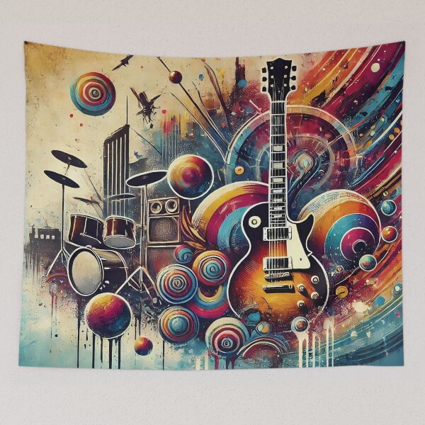 Item preview, Y2K Album Cover, Rock Star, Cool Grunge Music Band, Fictional Fake Guitar, Vintage vinyl record collector, designed and sold by TheTimeTaxi.