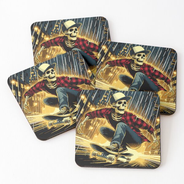 Item preview, Skateboarding Skeleton, Comic Book Style, Skate Punk Aesthetic designed and sold by Roger-C.