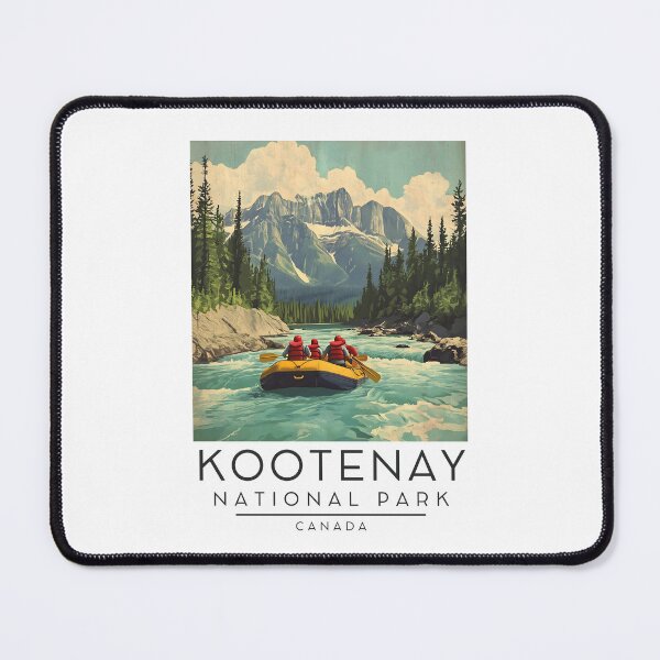 Item preview, A Vintage Illustration of Kootenay National Park - Canada designed and sold by GoodOldVintage.