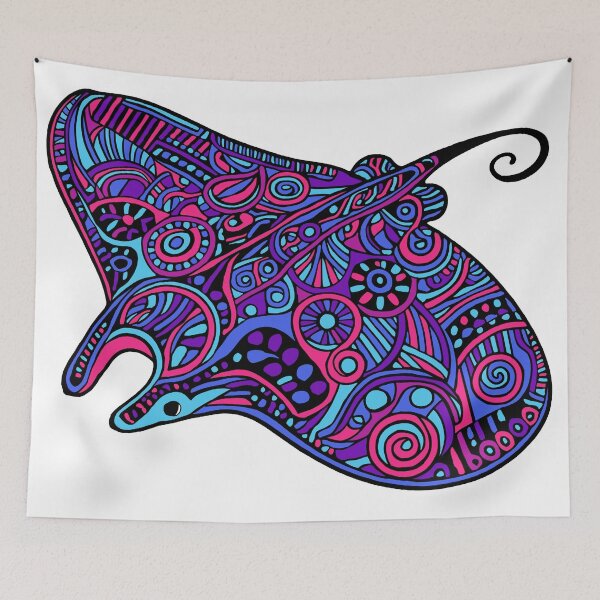 Item preview, Intricate manta ray designed and sold by SpectrumShine.