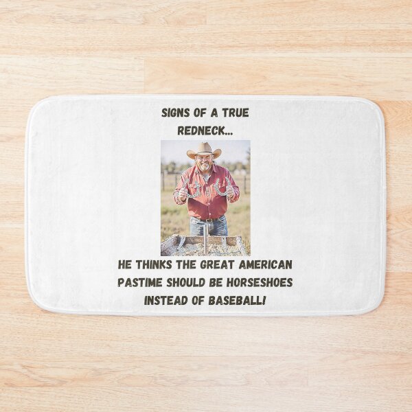 Item preview, Signs of a True Redneck: Horseshoes! Black Text designed and sold by LaughGraphics - Fun Graphics, Serious Laughs!.