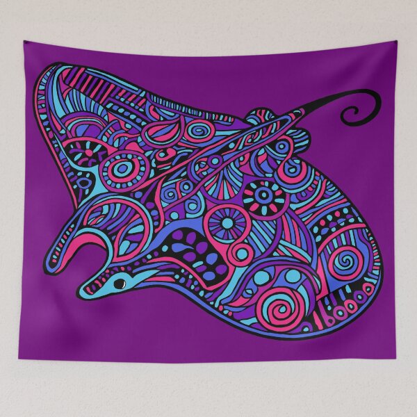 Item preview, Intricate manta ray designed and sold by SpectrumShine.