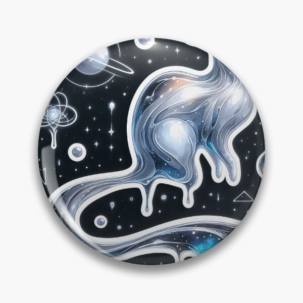 Item preview, Mystical Celestial Cat with a Tail Forming an Infinite Loop, Generating Ripples Through the Cosmic Tapestry of Reality designed and sold by All-Of-Art.