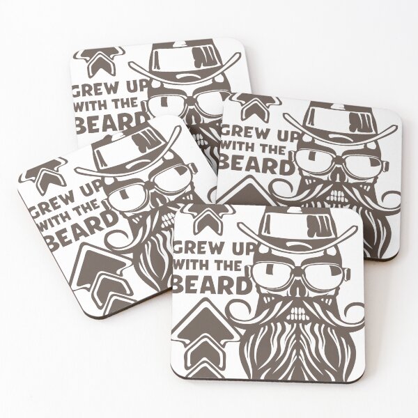 Item preview, skull hipster quote grew up beard mustache hat designed and sold by Achille3777.