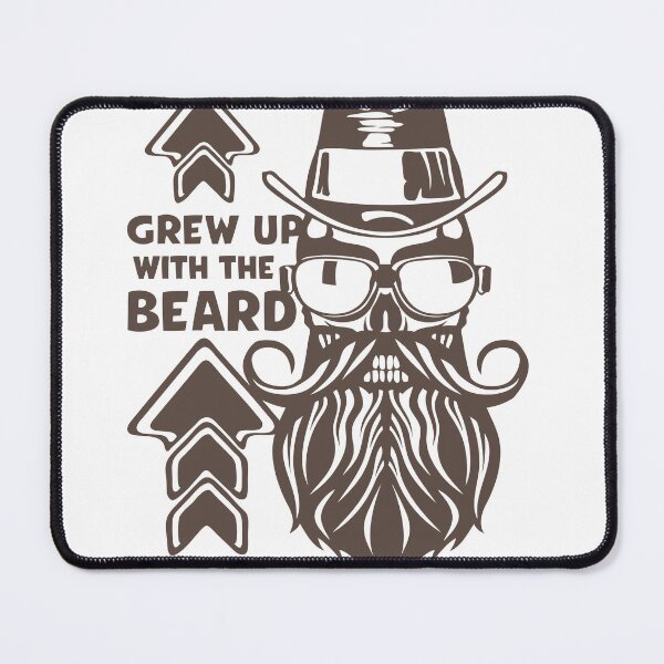 Item preview, skull hipster quote grew up beard mustache hat designed and sold by Achille3777.