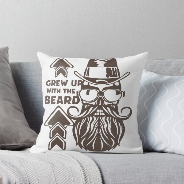 Item preview, skull hipster quote grew up beard mustache hat designed and sold by Achille3777.