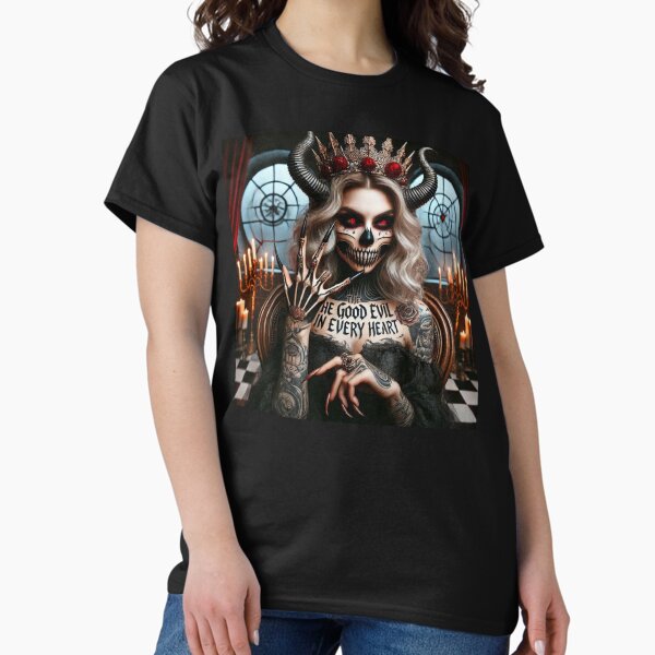 Vista previa del artículo con la obra «Reina brutal de la dualidad: el bien y el mal en cada corazón», diseñado y vendido por Voodoo Store Paranormal Collections.
