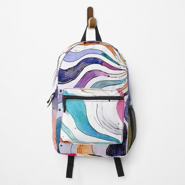 Item preview, Colorful Hypnotic Waves – Vibrant Psychedelic Flow designed and sold by DehatiCanvas.