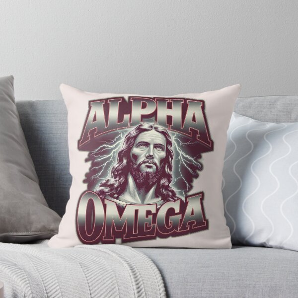 Artikelvorschau, Offenbarung 22:13 – Alpha und Omega | Raubkopien nostalgischer christlicher Kunst | Ästhetik mit Bibelversen entworfen und verkauft von  KnitLuv.