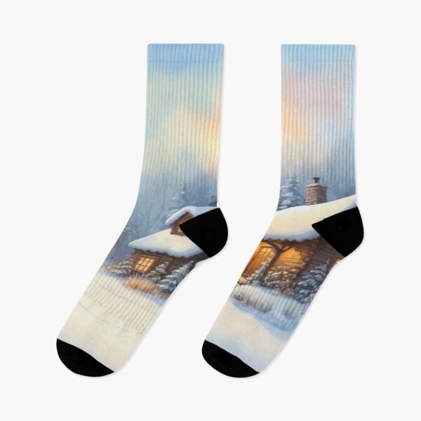 Item preview, Cozy Retreat in a Winter Wonderland designed and sold by Delemore Art.