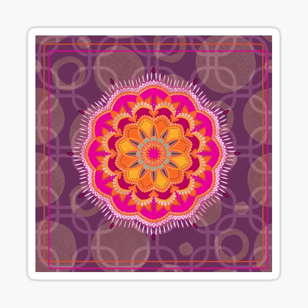Purple Mandala Sticker