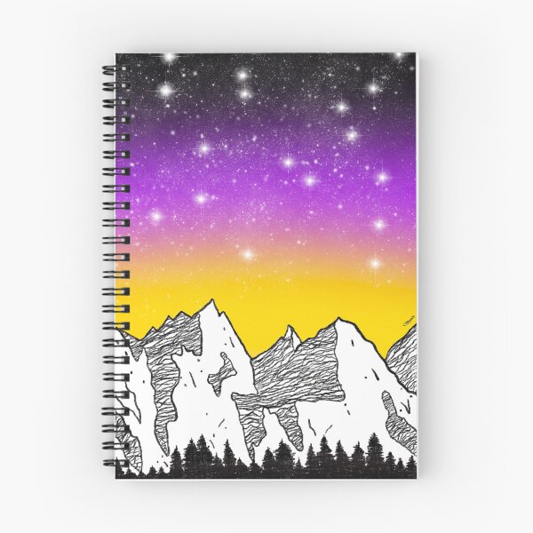 Item preview, Non binary pride mountains designed and sold by TheGayMarvin.