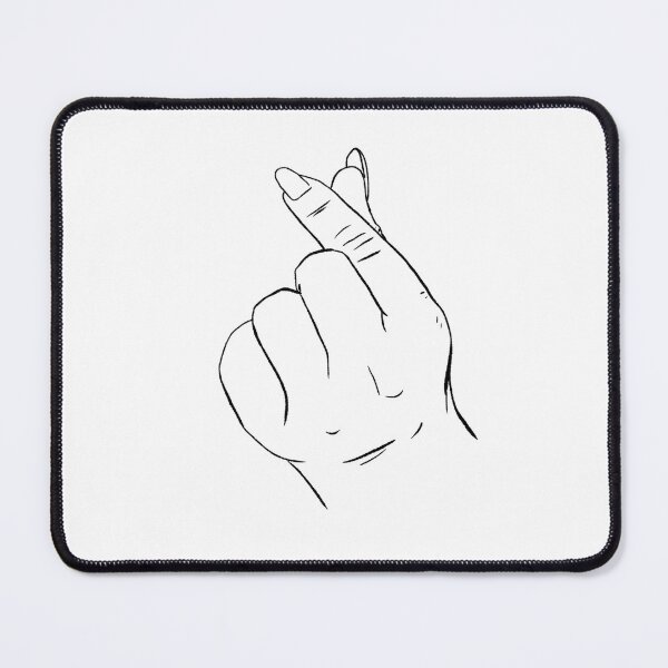Item preview, heart with fingers korean style tracing designed and sold by Kalhanne.