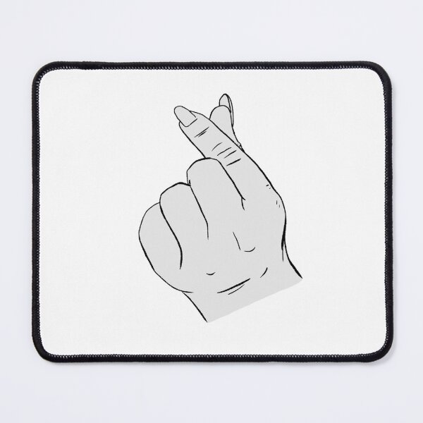Item preview, heart with fingers korean style white background designed and sold by Kalhanne.