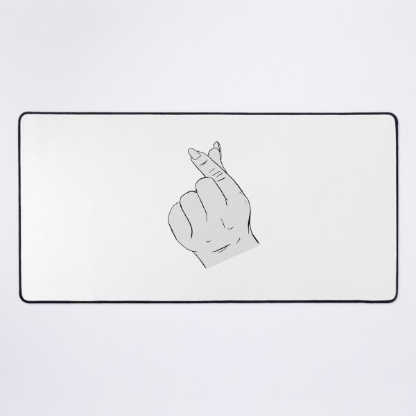 Item preview, heart with fingers korean style white background designed and sold by Kalhanne.