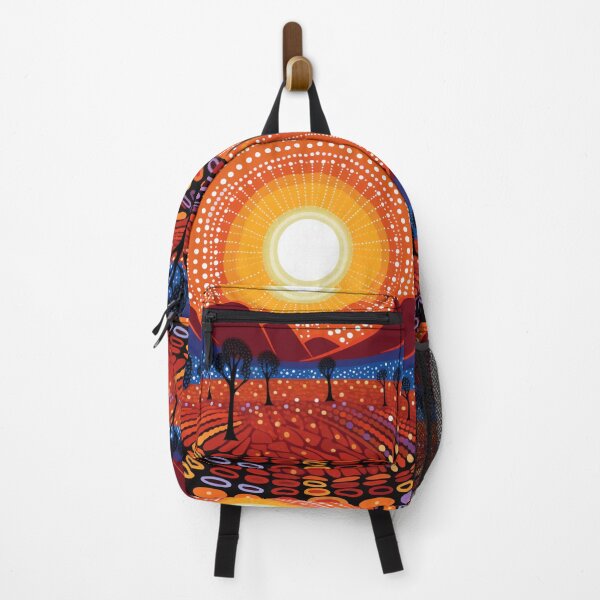 Item preview, Aboriginal Inspired Dot Art - Sunrise In The Mountains designed and sold by GrinGalore.