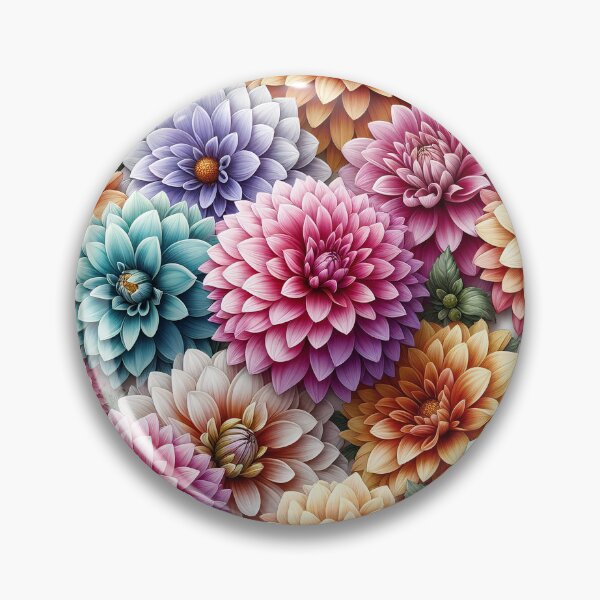 Item preview, Dahlias Pastel D4 designed and sold by HappyHavenStu.