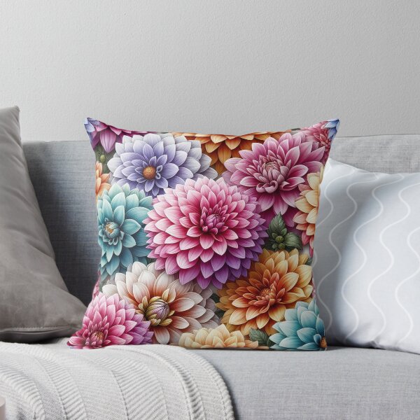 Item preview, Dahlias Pastel D4 designed and sold by HappyHavenStu.
