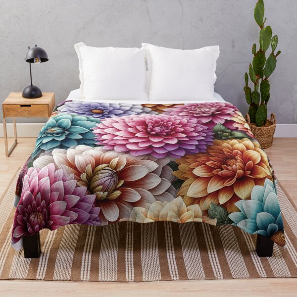 Item preview, Dahlias Pastel D4 designed and sold by HappyHavenStu.