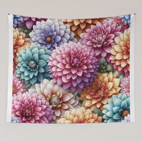 Item preview, Dahlias Pastel D4 designed and sold by HappyHavenStu.