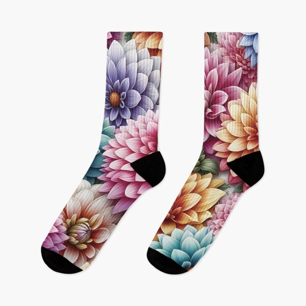 Item preview, Dahlias Pastel D4 designed and sold by HappyHavenStu.