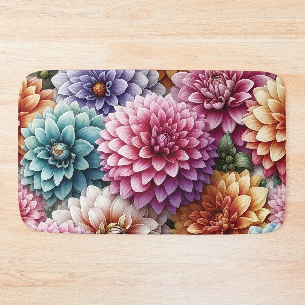 Item preview, Dahlias Pastel D4 designed and sold by HappyHavenStu.