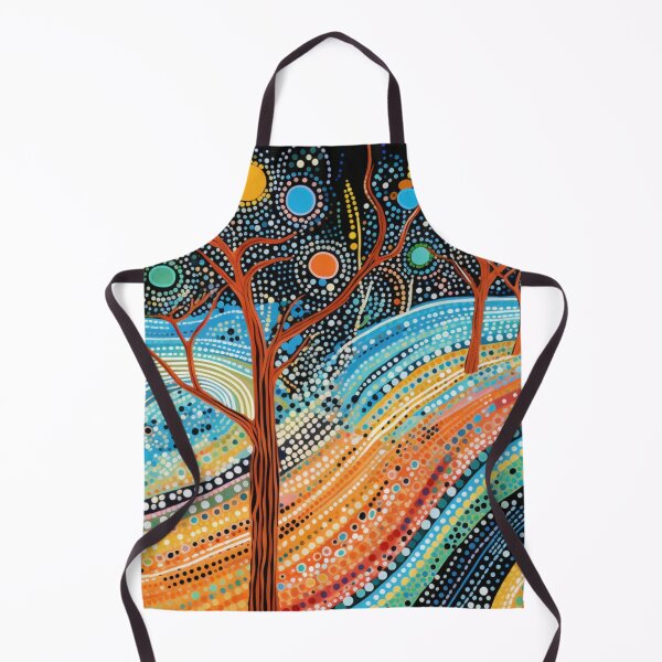 Item preview, Aboriginal Inspired Dot Art - In a Wonderful Forest at Night designed and sold by GrinGalore.
